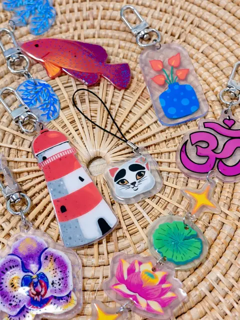 Shrink Plastic Keyring Workshop in Chiang Mai