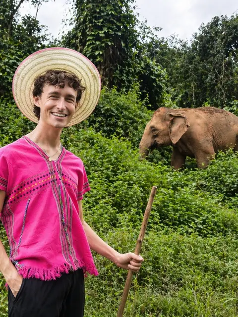 Full Day Ethical Elephant Sanctuary & Waterfall : Chiang Mai