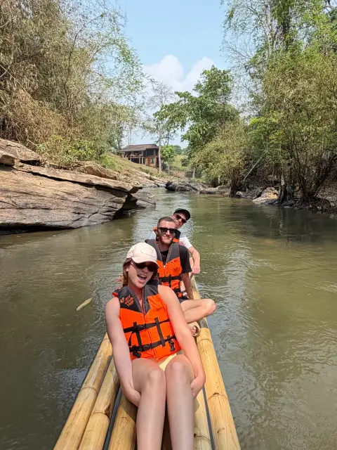 Elephant Observation & Wang River Bamboo Rafting : Chiang Mai