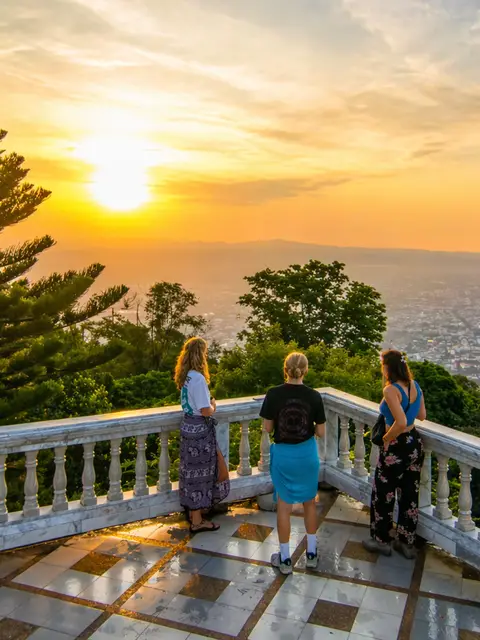 Elephant Sanctuary & Doi Suthep Temple Sunrise View : Chiang Mai