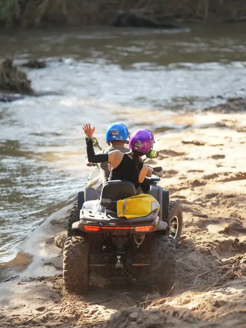 ATV 1:30 Hrs. Included Elephant Feeding, Secret Waterfall, Tribe and Bamboo Raft & Lunch Day Trip - Chiang Mai