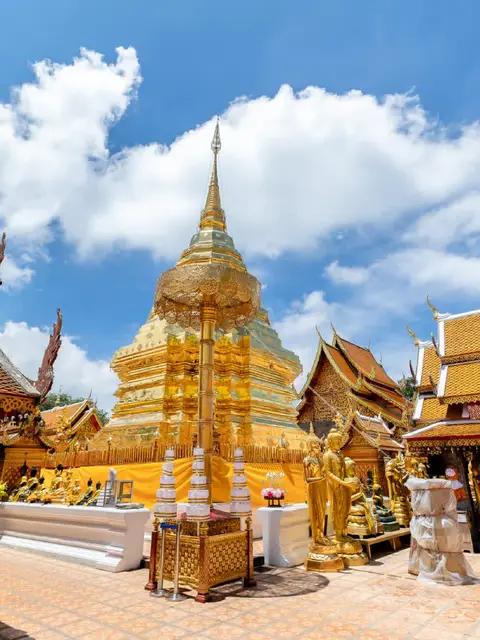 Chiang Mai Suthep Gloden -Pha Lat Secret Temple& Sticky Waterfall-Buffet