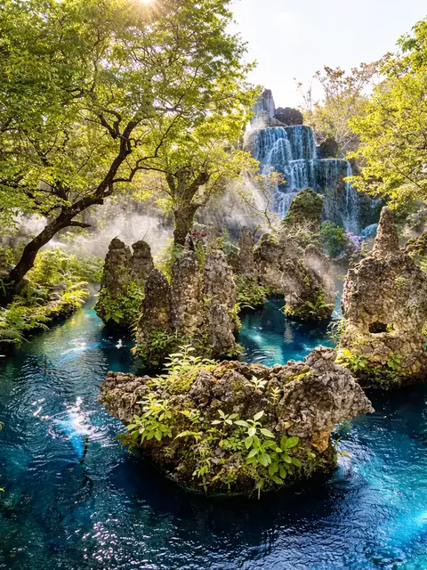 Full-Day: Sticky Waterfall & Wat Ban Den & The Angel Land. (Join Tour)
