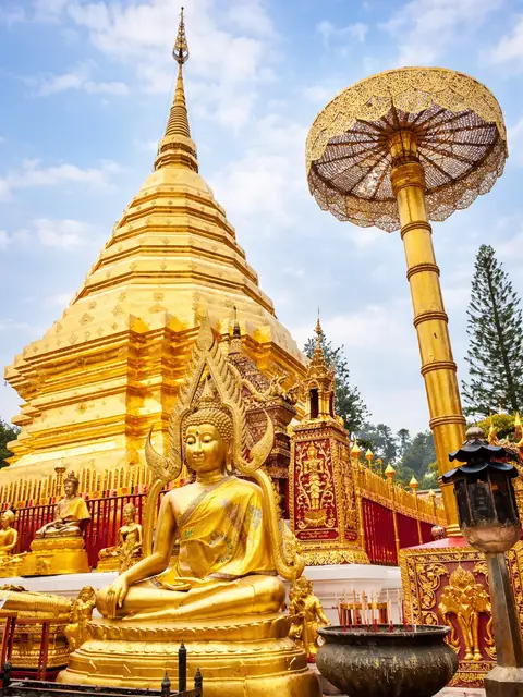 Chiang Mai: Doi Suthep, Wat Pha Lat & Baan Kang Wat. (Join Tour)